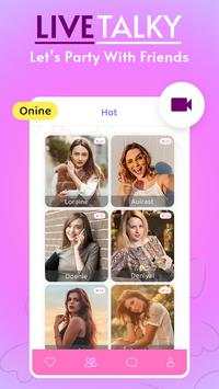 LiveTalky : Live Video Call & Make Friends 5 تصوير الشاشة