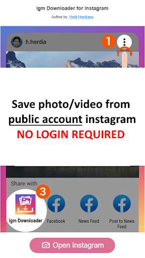 Igm Downloader Photo/Video for Instagram No Login screenshot 1