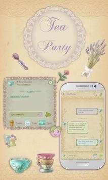 Classy Tea Party SMS Theme 1 تصوير الشاشة