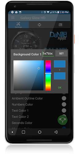 Galaxy Glow HD Watch Face screenshot 6