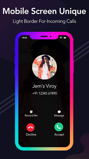 Edge Lighting Colors - Border Light Live Wallpaper screenshot 1