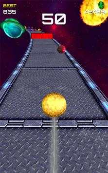 balapan bola jalan berwarna bergulir lompat screenshot 4