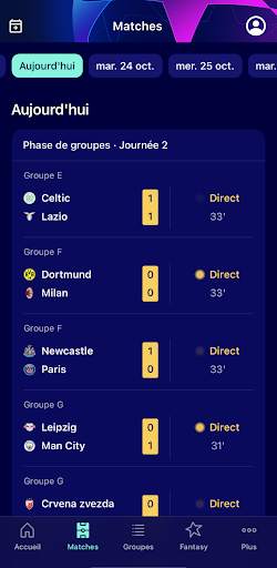 UEFA Champions League officiel screenshot 2