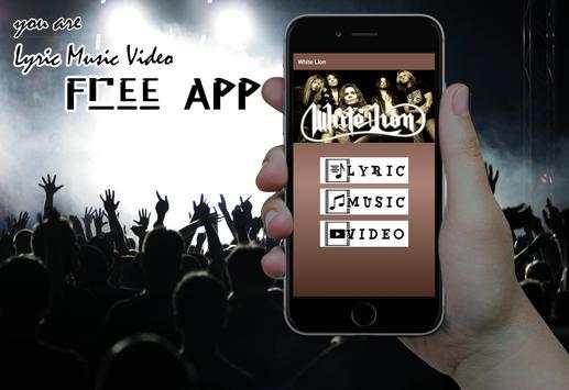 White Lion App Lyric Music Video screenshot 2