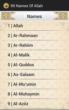 99 Names Of Allah screenshot 2