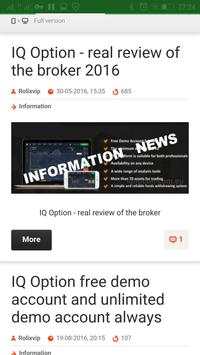 IQ Binary Option. All Info. screenshot 1
