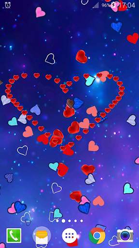 Hearts Parallax Live Wallpaper screenshot 1