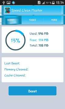 Speed RAM Clean Master screenshot 2