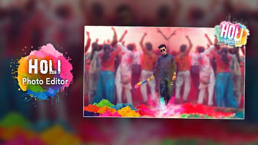 Happy Holi Photo Editor скриншот 1