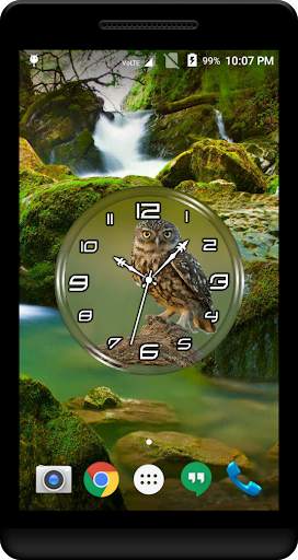 Owl Clock Live Wallpaper screenshot 3