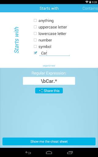 RegEx Generator 7 تصوير الشاشة