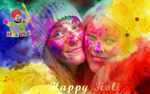 Holi Photo Editor 2021 : Frame, Stickers, Emojis скриншот 3