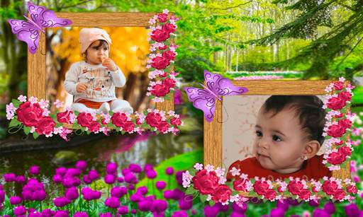 Beautiful Garden Double Photo Frame Application screenshot 22