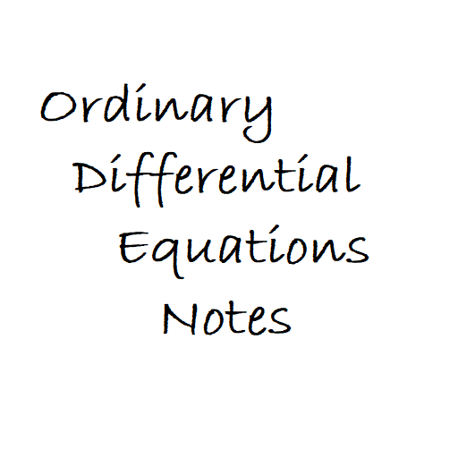 Ordinary Differential Equations Notes icon