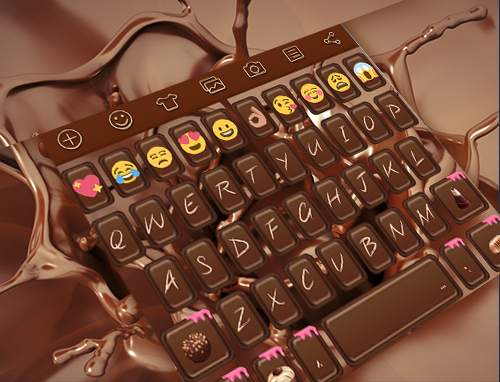 Chocolate Emoji Keyboard Theme स्क्रीनशॉट 5