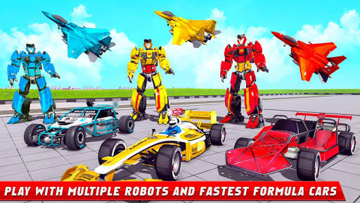 Flying Formula Car Robot Game screenshot 7
