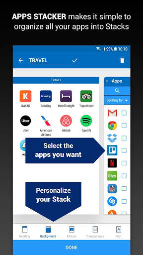 APPS STACKER - Smart App Organizer screenshot 2