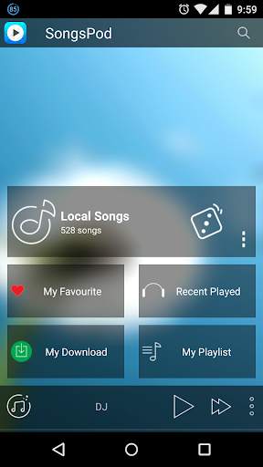SongsPod Music Player screenshot 1