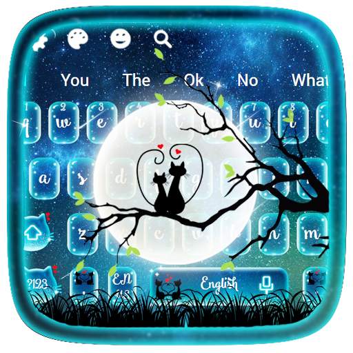 Moon Night Love Keyboard 10001004