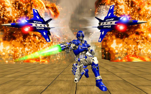 US Police Robot War Multi Robot Transformation screenshot 4