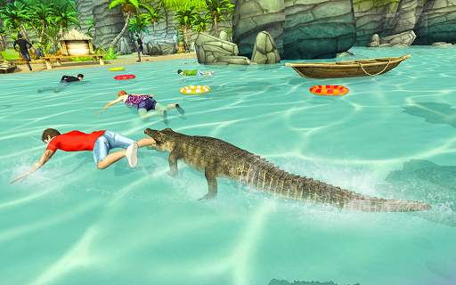 Hungry Wild Crocodile Attack Simulator 1 تصوير الشاشة