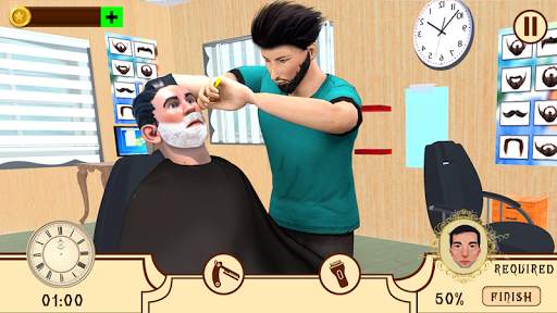 Barber Hair Salon Shop - Beard Cut game screenshot 2