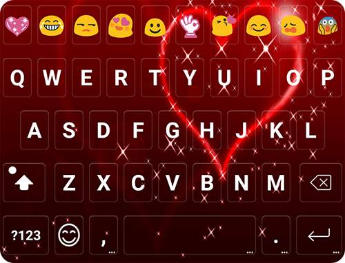 Valentines Emoji Keyboard Skin screenshot 4