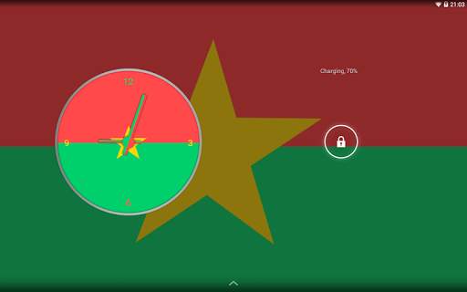 Burkina Faso Clock Widget screenshot 2