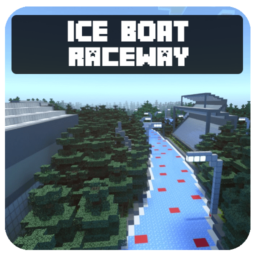 Crazy Ice Boat Race - Creative Maps For Minecraft icon