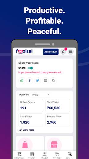 Feezital Seller App - Make Your Store Online Now! screenshot 1