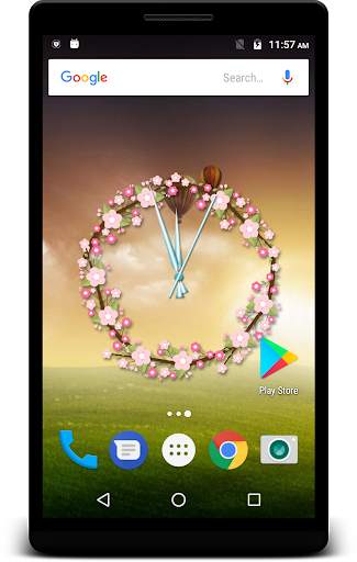 Flower Clock Live Wallpaper screenshot 5