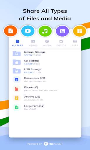 MXShare transfer- Share Music &Video Status Saver screenshot 2