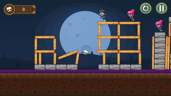 Angry Zombie Birds स्क्रीनशॉट 2