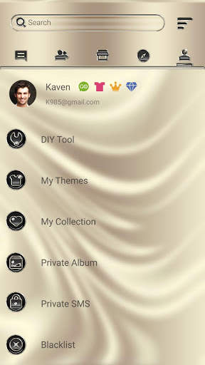 (FREE) GO SMS LUXURY THEME screenshot 5