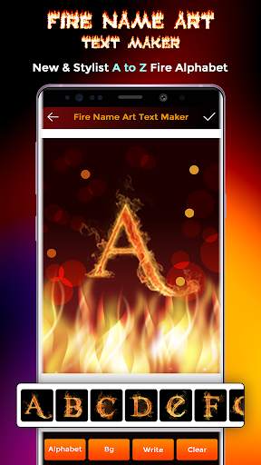 Fire Name Art Text Maker screenshot 2