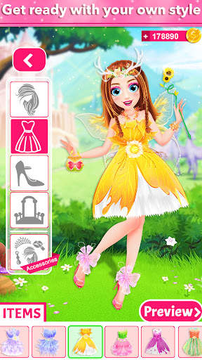 Fairy Princess dress up game screenshot 5