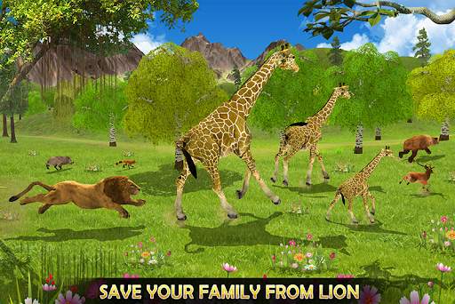 Giraffe Family Life Jungle Sim screenshot 5
