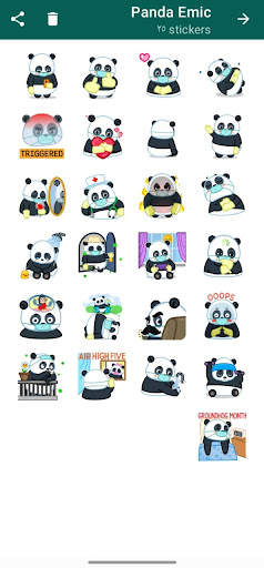 Panda Stickers for Whatsapp screenshot 2