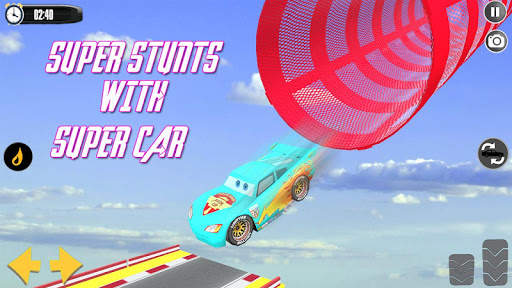 Splashy Superhero Vertigo racing : lightning car screenshot 3