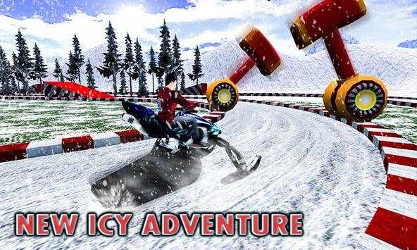 Snowmobile Ice Land Racing – Xtreme Offroad Trails screenshot 3
