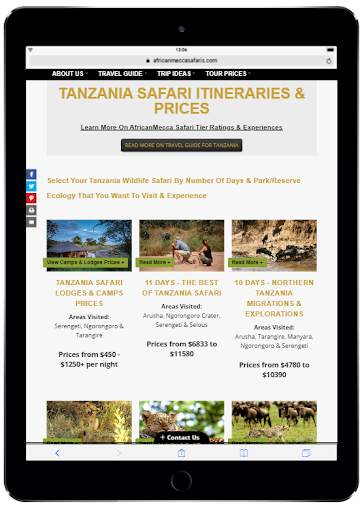 Tanzania Travel Safari Guide screenshot 4