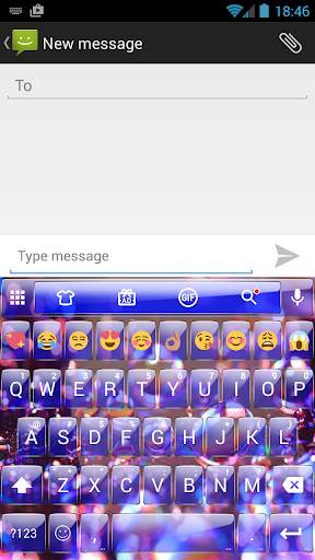 Glass DropsRef Emoji Keyboard 1 تصوير الشاشة