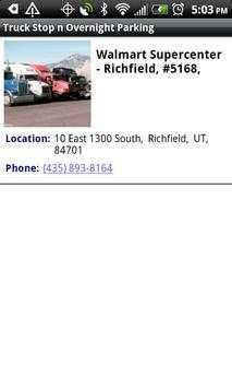 Truck Stop & Overnight parking screenshot 4