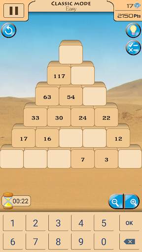Sapphire Pyramid: Jeu de nombres screenshot 2