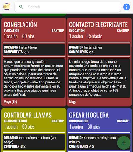 D&D Spell Cards screenshot 3