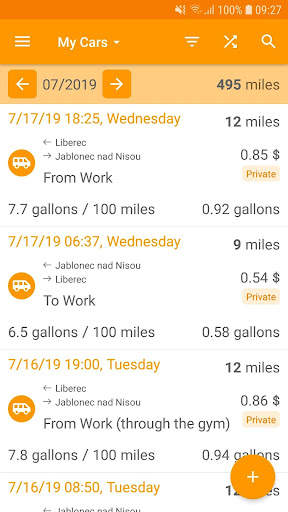 Easy Car Logbook screenshot 1