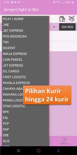 JuraganOngkir Cek Ongkir Resi ALL KURIR Lengkap screenshot 2