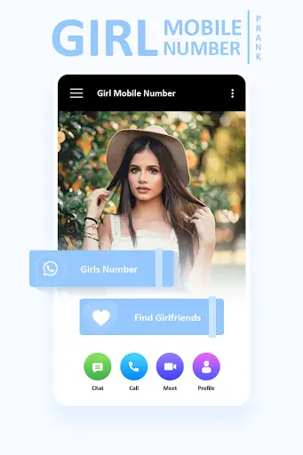 Girl Mobile Number Simulator screenshot 1
