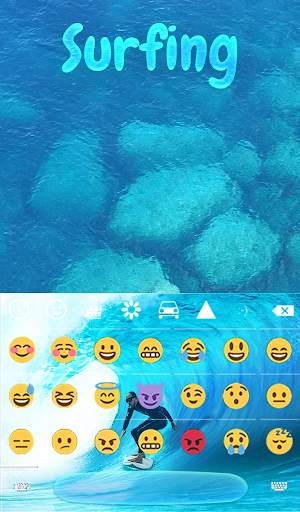 Surfing Animated Keyboard   Live Wallpaper screenshot 4