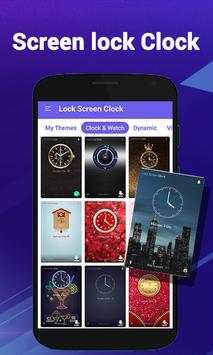 Lock Screen Clock 5 تصوير الشاشة